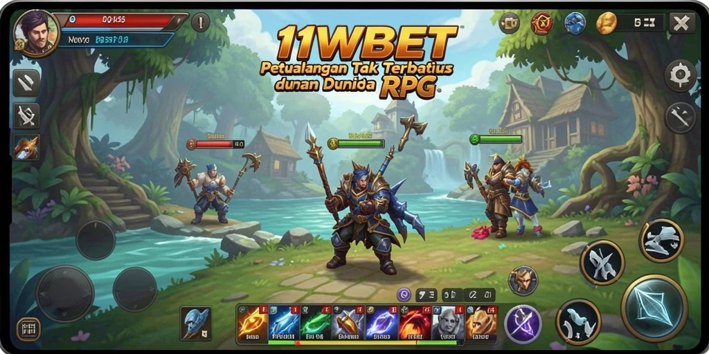Gameplay RPG seru di dunia 11WBET yang luas.