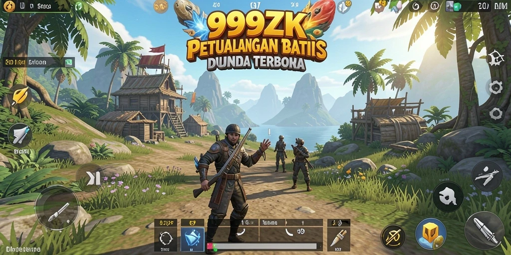 Gameplay seru saat menjelajahi dunia terbuka di 999ZK.