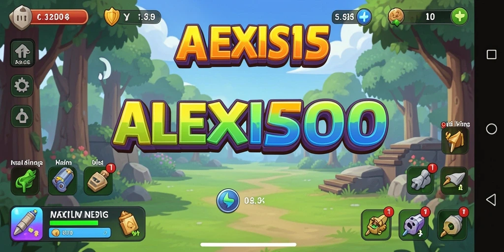 Screenshot gameplay ALEXIS500 yang menunjukkan elemen Idle yang menarik.