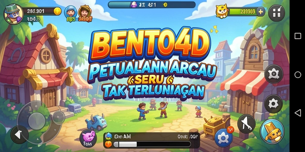 Gameplay seru BENTO4D menampilkan aksi Arcade yang menantang.