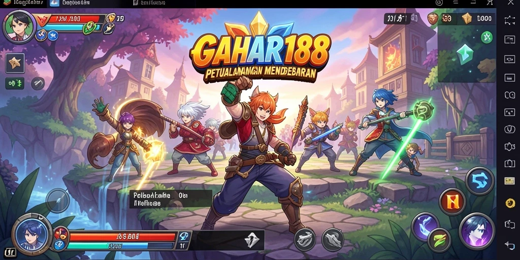 Tampilan gameplay GAHAR188 yang memukau dan penuh warna.