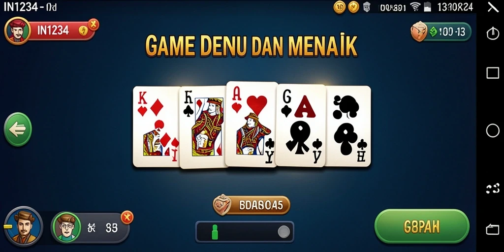 Screenshot gameplay IN1234 menampilkan permainan domino yang seru dan interaktif.