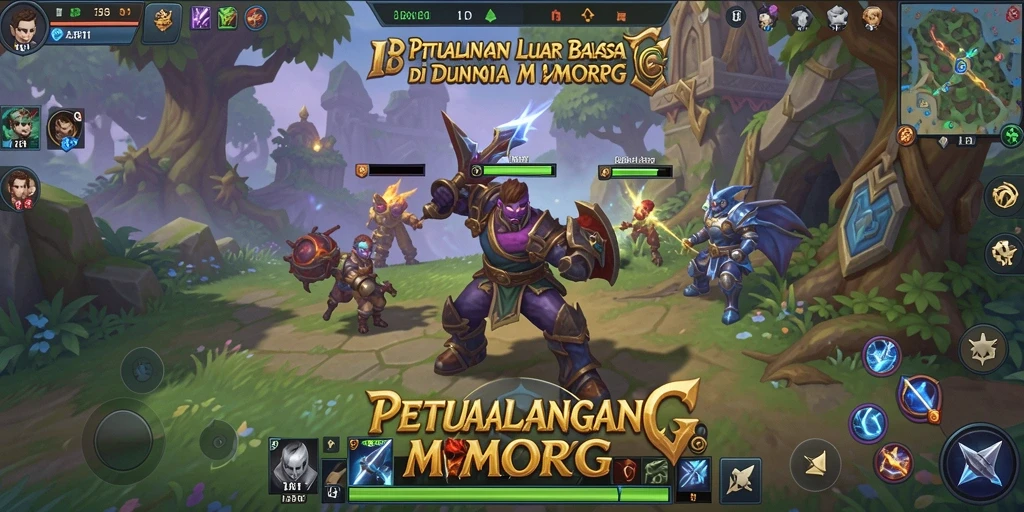 Screenshot gameplay LDN11 dengan aksi seru dalam pertarungan MMORPG.