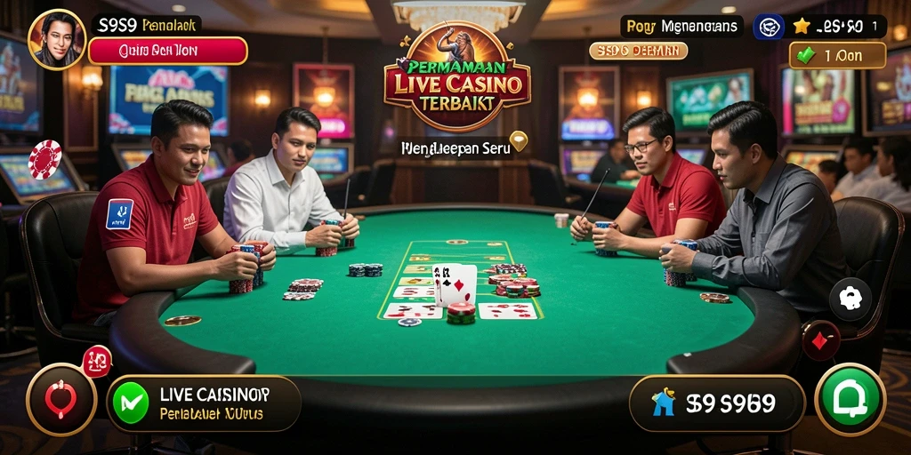 Tampilan gameplay S9S9 Live Casino yang memikat dan interaktif.