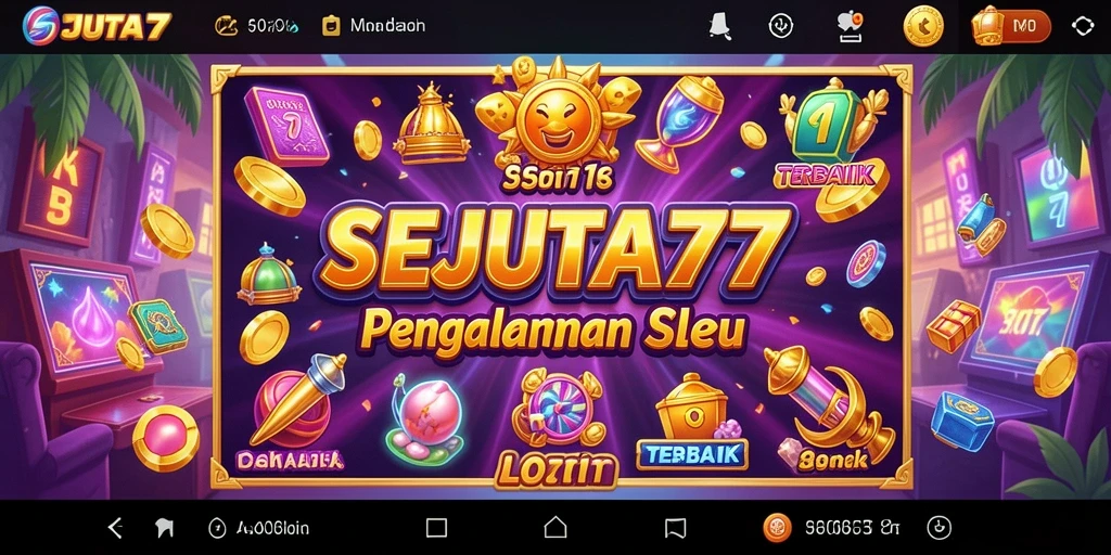 Tampilan menarik dari gameplay SEJUTA77 yang penuh warna.