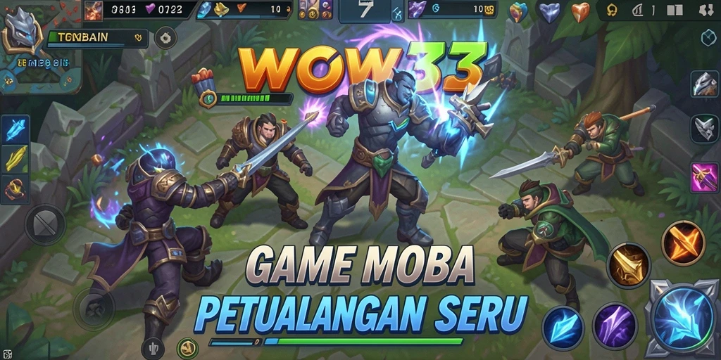 Tampilan gameplay WOW33 dengan strategi tim yang mendebarkan.